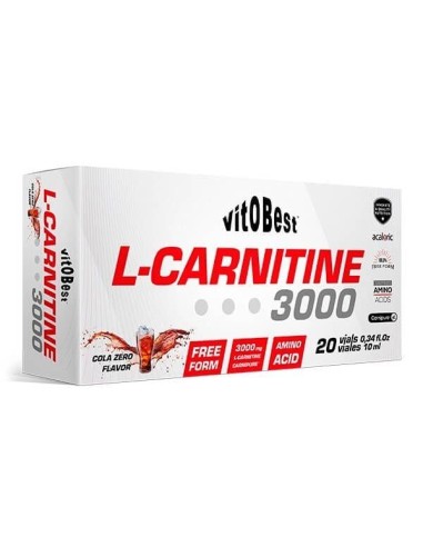 L-CARNITINE 3000 - 20 VIALES 10 ML - VITOBEST