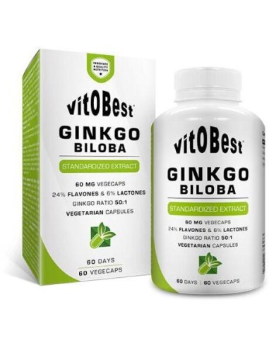 GINKGO BILOBA 60 VEGICAPS - VITOBEST